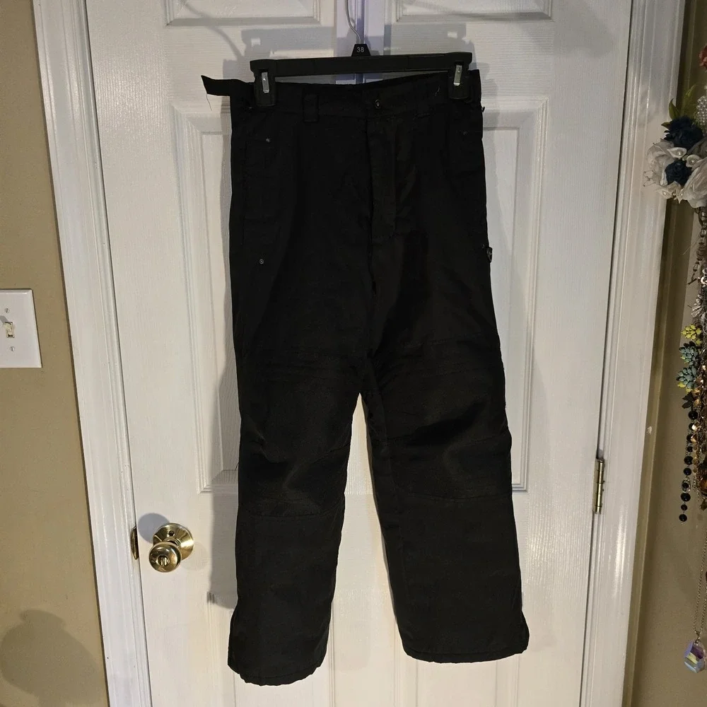 Protection System Snow Pants Kids Size 10/12 Black Adjustable Waist